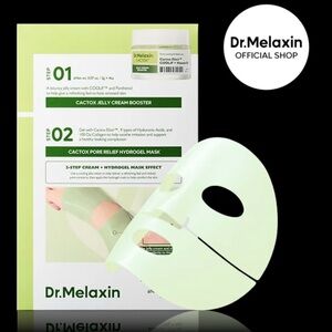 Dr. Melaxin CACTOX DE-PUFFING PORE TOX GEL MASK 4-Pk NEW RELEASE- BNIB
